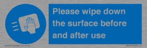 Please wipe down the surface before and after use